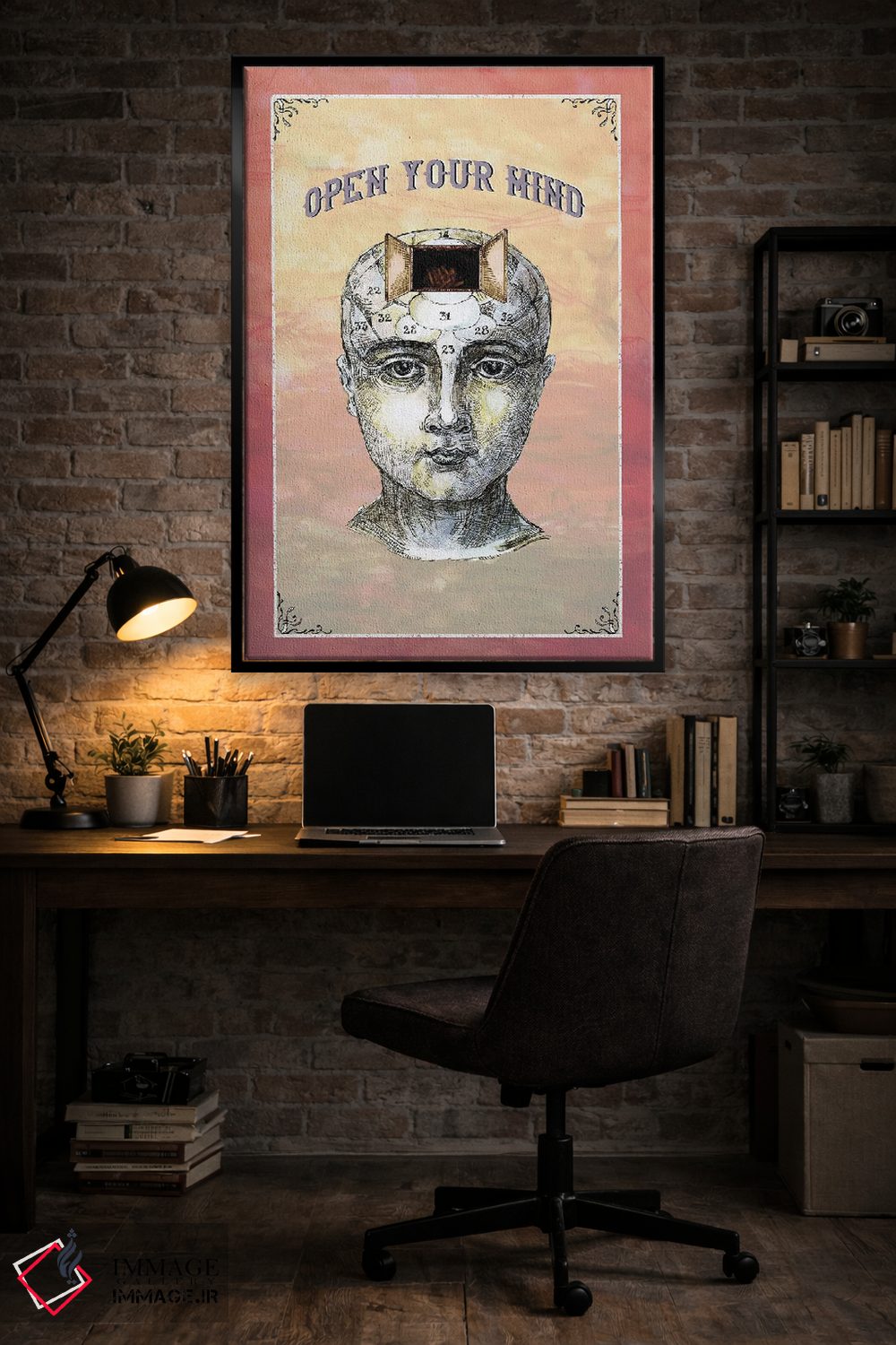 تابلو دکوراتیو ذهنت را باز کن اثر فانیتسا پترو - D4B