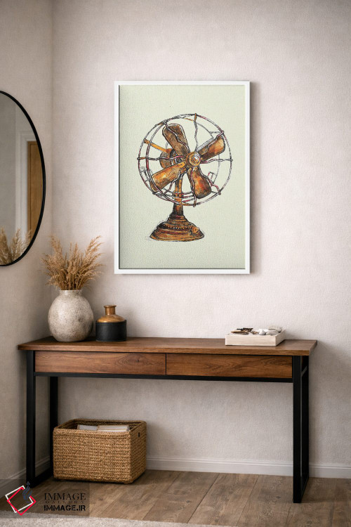 تابلو دکوراتیو پنکه قدیمی اثر فانیتسا پترو - D2W