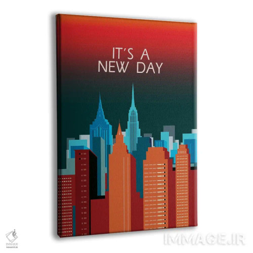 تابلو مدرن امروز روز تازه ای است اثر فانیتسا پترو - نمای پرسپکتیو محصول
