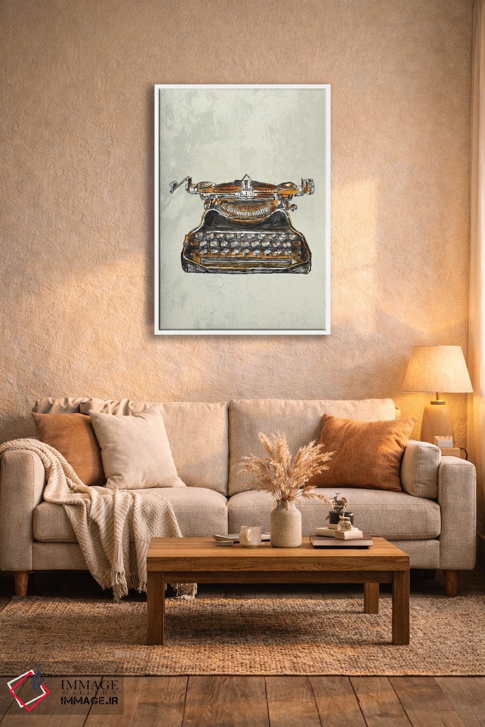 تابلو دکوراتیو ماشین تایپ قدیمی اثر فانیتسا پترو - D2W