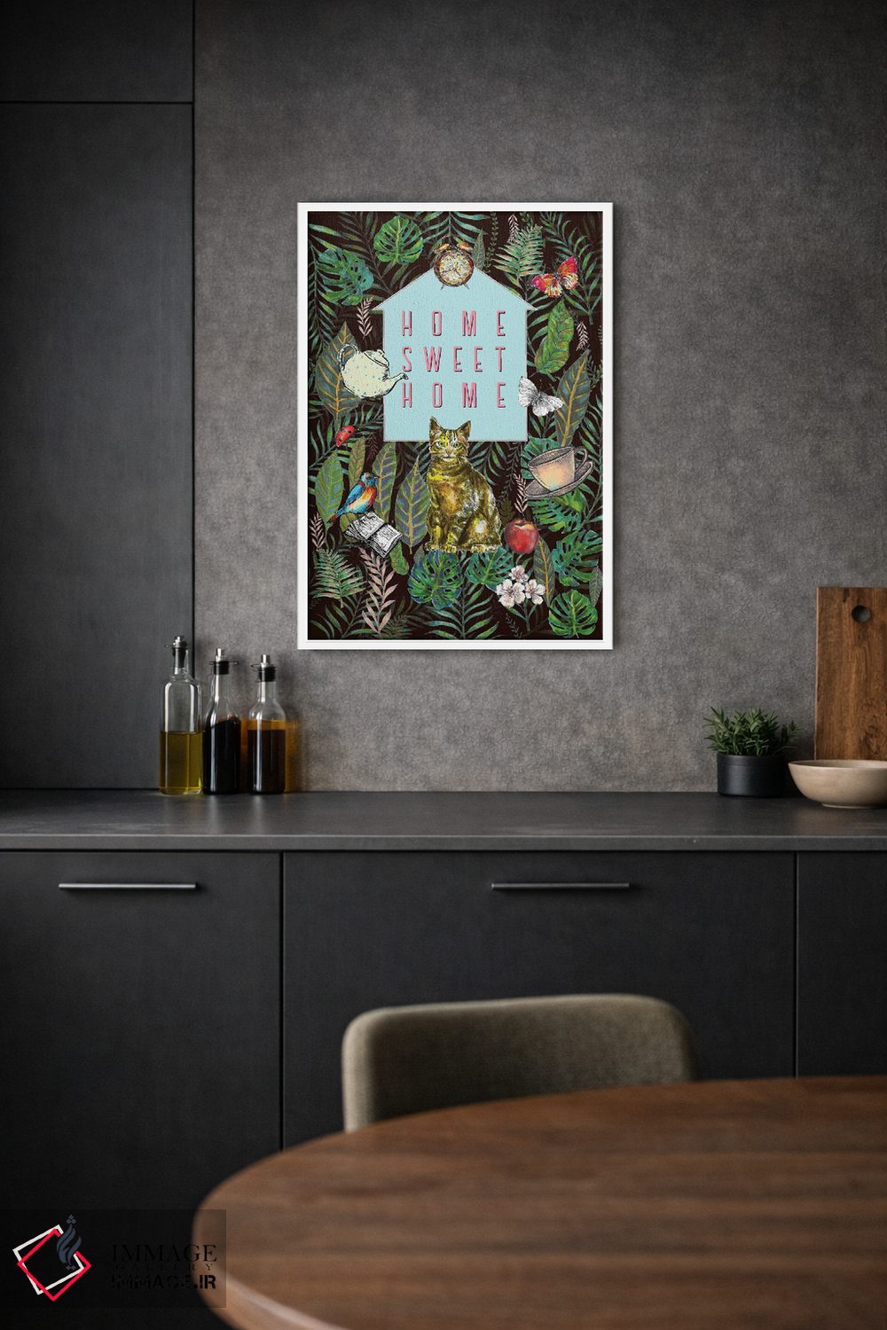 تابلو دکوراتیو خانه، خانه دوست داشتنی من اثر فانیتسا پترو - D1W