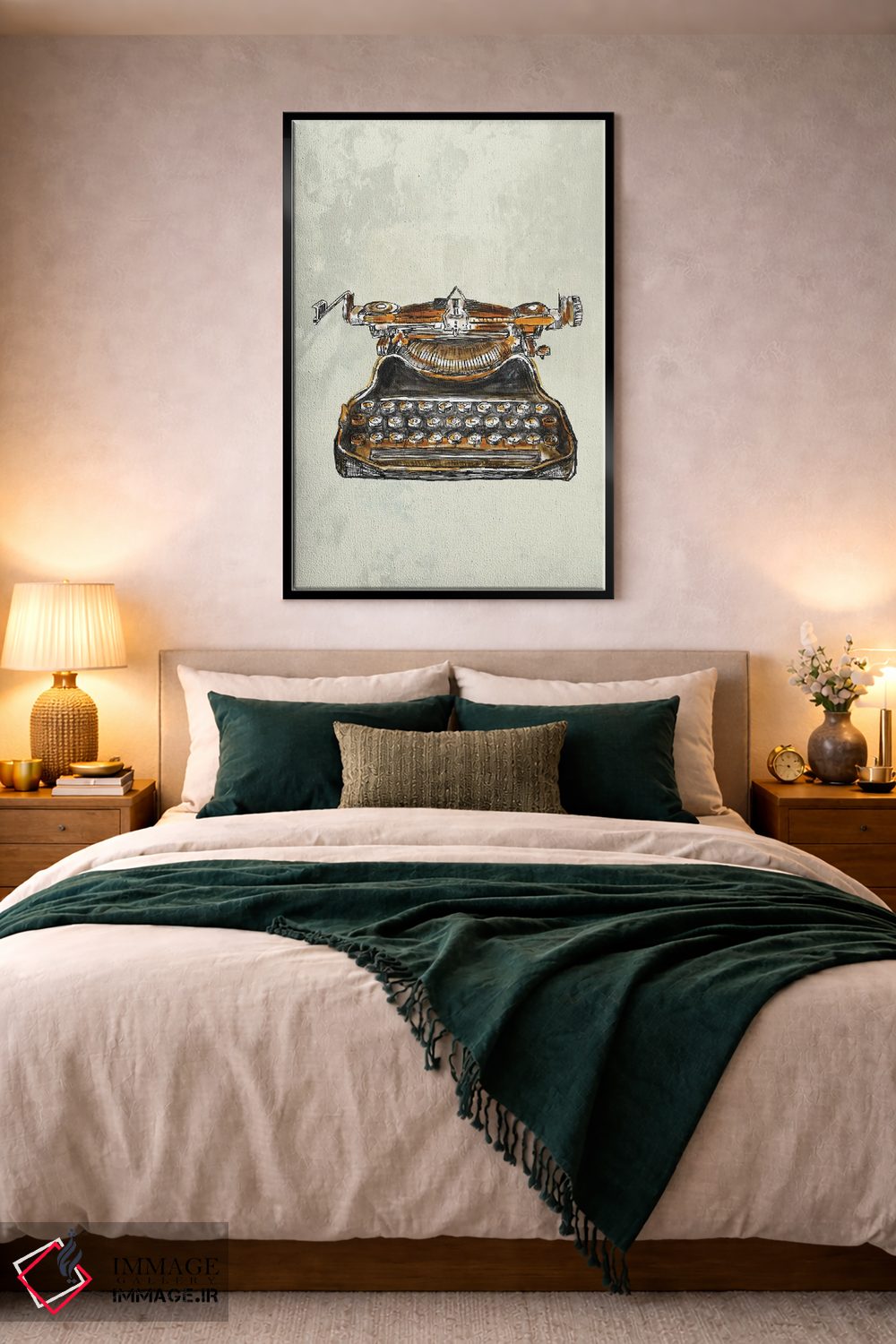 تابلو دکوراتیو ماشین تایپ قدیمی اثر فانیتسا پترو - D3B