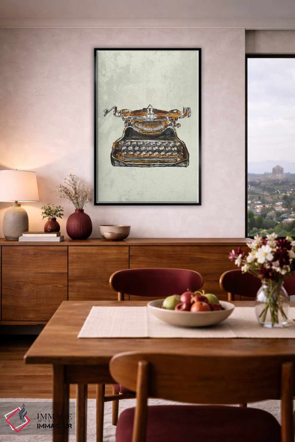 تابلو دکوراتیو ماشین تایپ قدیمی اثر فانیتسا پترو - D4B
