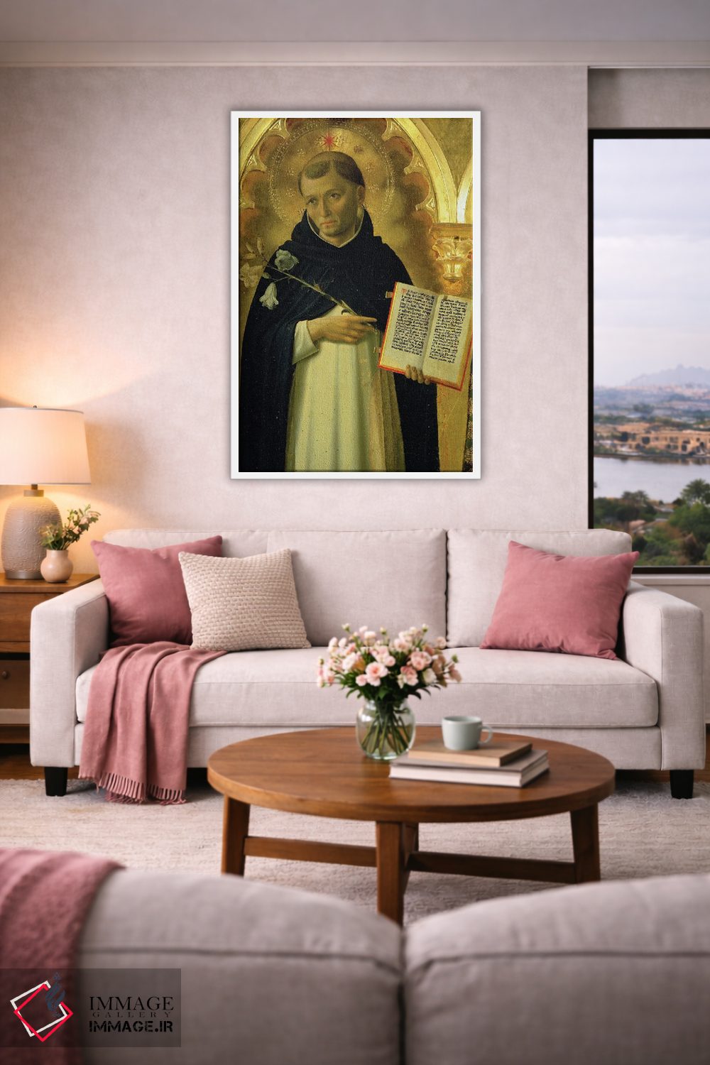 تابلو کلاسیک جزئیات سنت دومینیک، محراب پروجا، ۱۴۳۷-۳۸ اثر فرا آنجلیکو - D3W