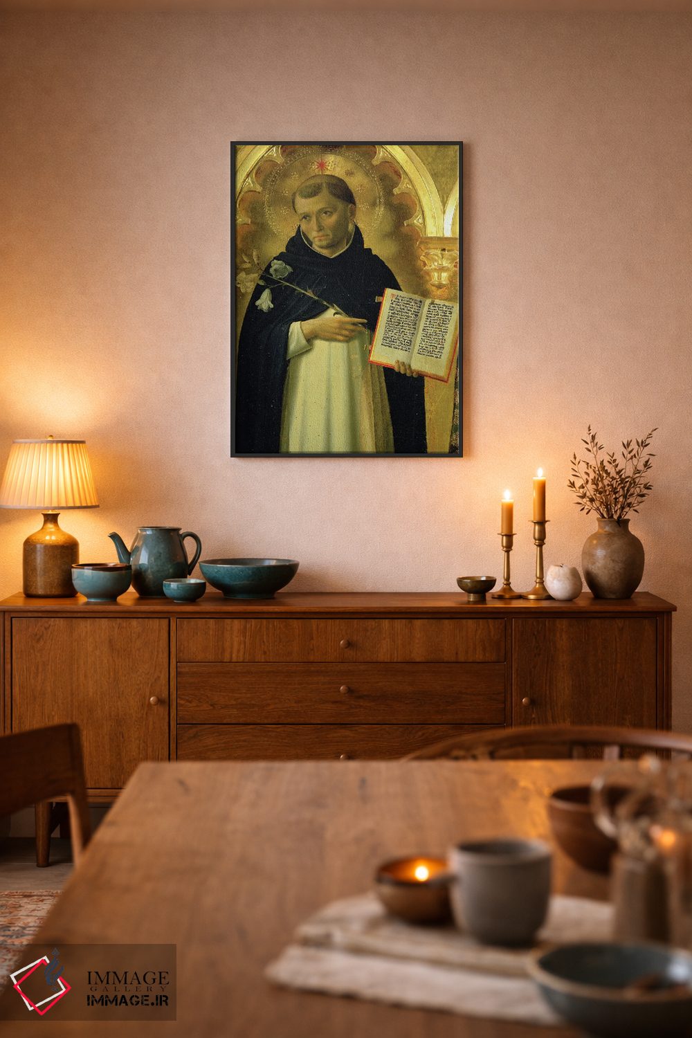 تابلو کلاسیک جزئیات سنت دومینیک، محراب پروجا، ۱۴۳۷-۳۸ اثر فرا آنجلیکو - D6B