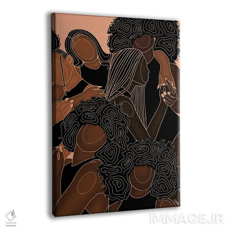 تابلو دکوراتیو خواهران ملانین اثر نیدیا دراز - نمای پرسپکتیو محصول