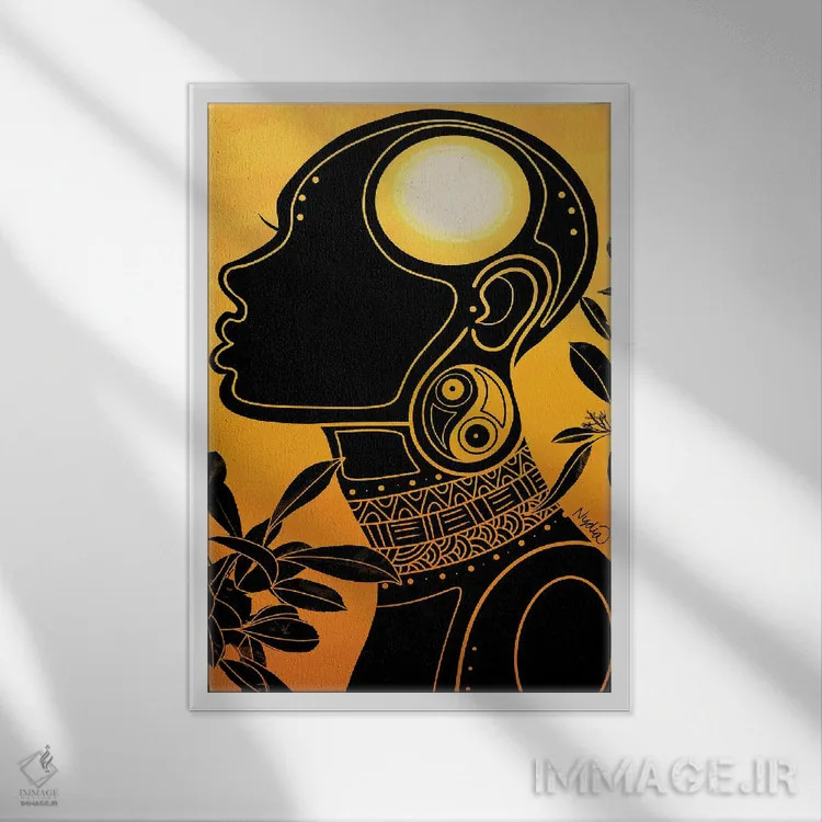 تابلو دکوراتیو انرژی اثر نیدیا دراز - نمای قابدار سفید