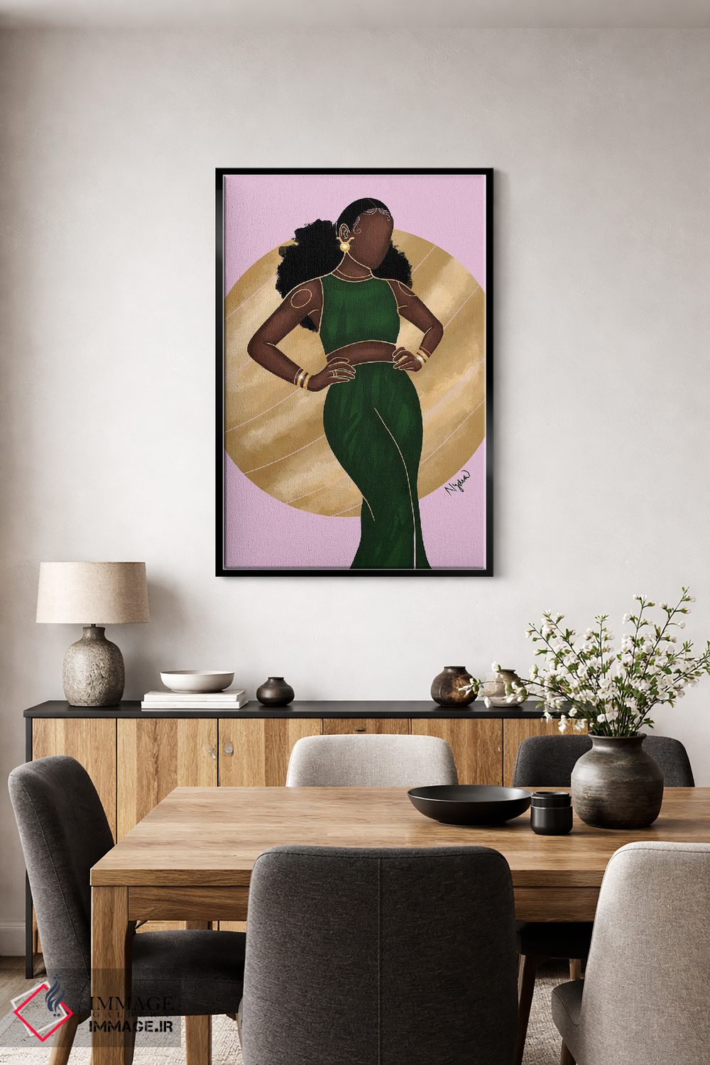 تابلو دکوراتیو برج ثور اثر نیدیا دراز - D5B