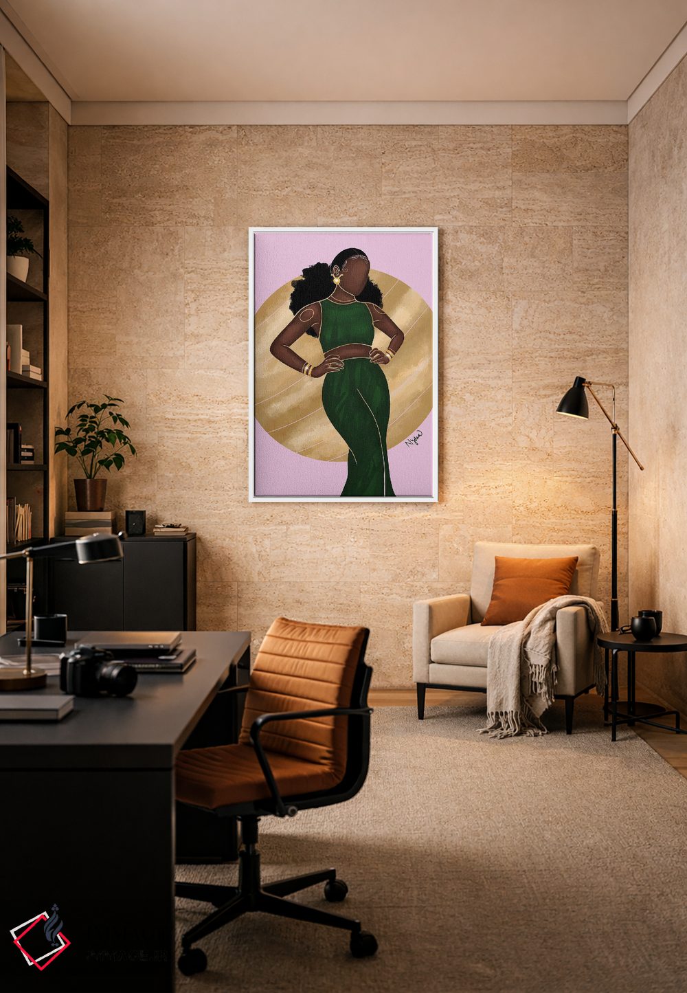 تابلو دکوراتیو برج ثور اثر نیدیا دراز - D6W