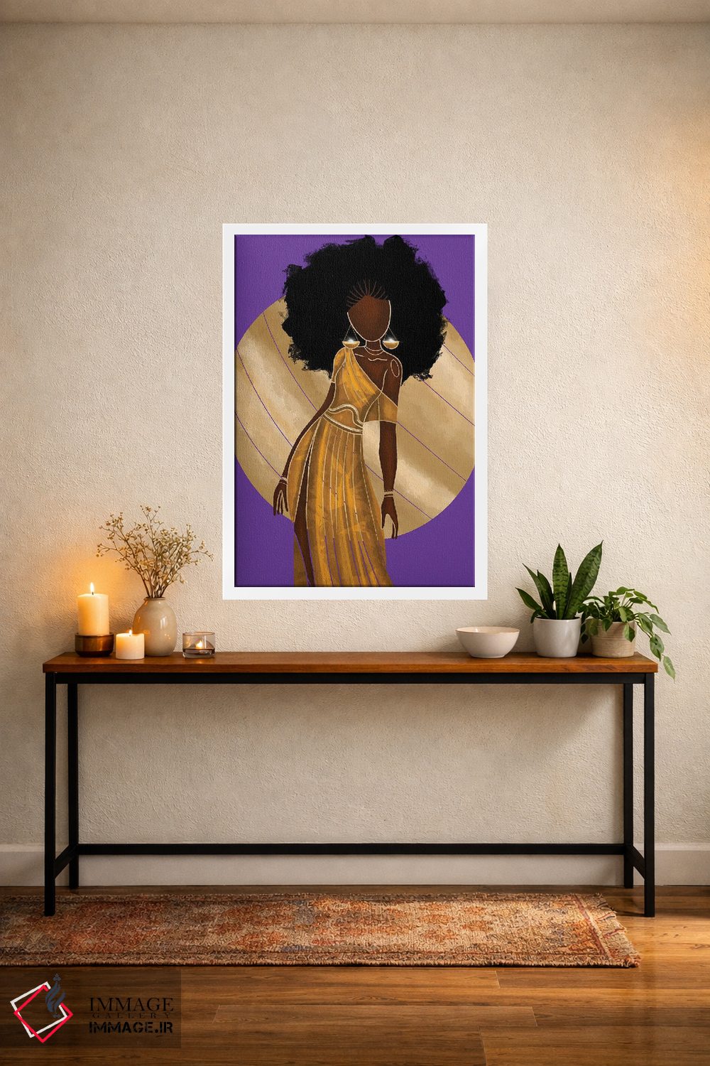 تابلو دکوراتیو برج میزان اثر نیدیا دراز - D1W