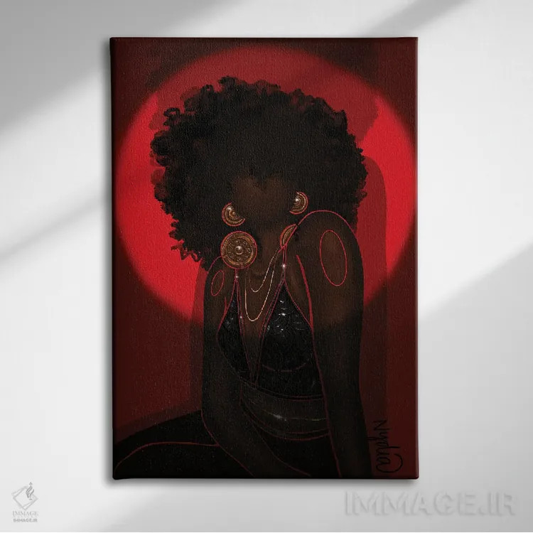 تابلو دکوراتیو نورافکن اثر نیدیا دراز - نمای روبهرو روی دیوار