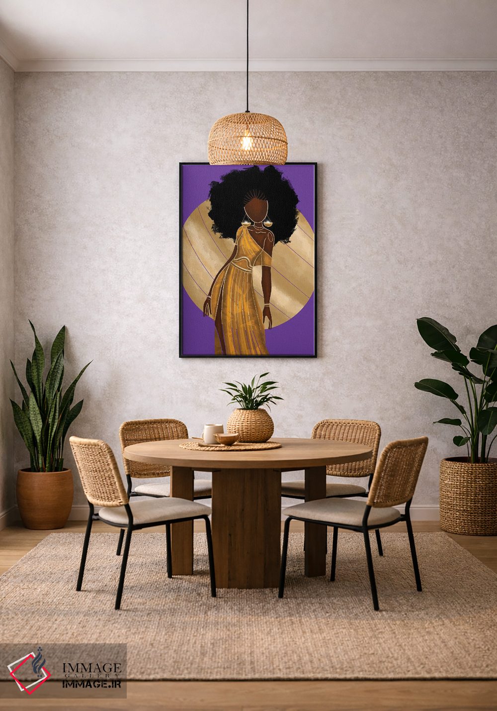 تابلو دکوراتیو برج میزان اثر نیدیا دراز - D4B