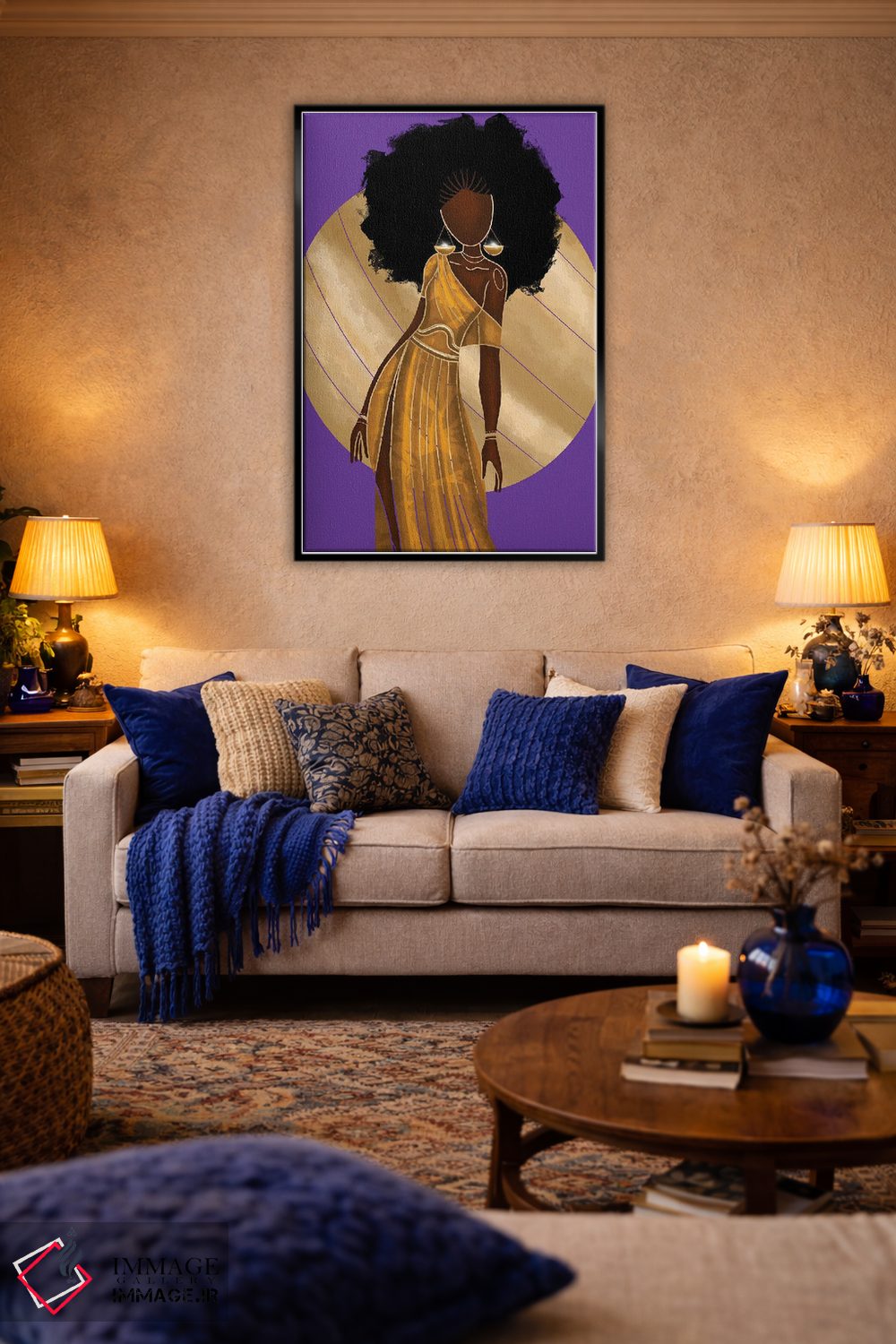 تابلو دکوراتیو برج میزان اثر نیدیا دراز - D5B