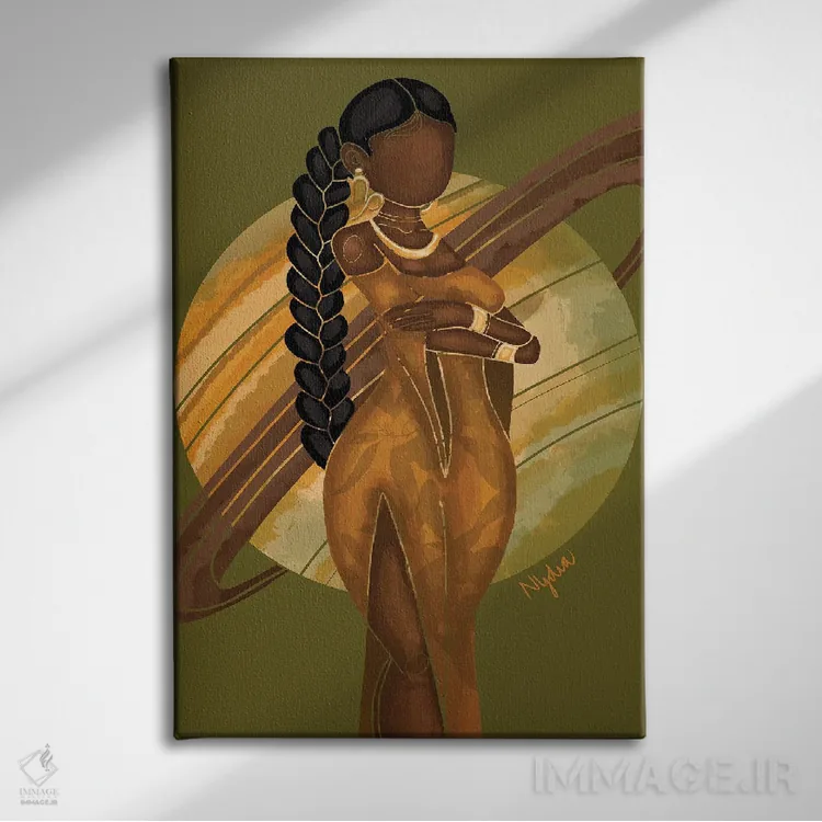 تابلو دکوراتیو برج جدی اثر نیدیا دراز - نمای روبهرو روی دیوار