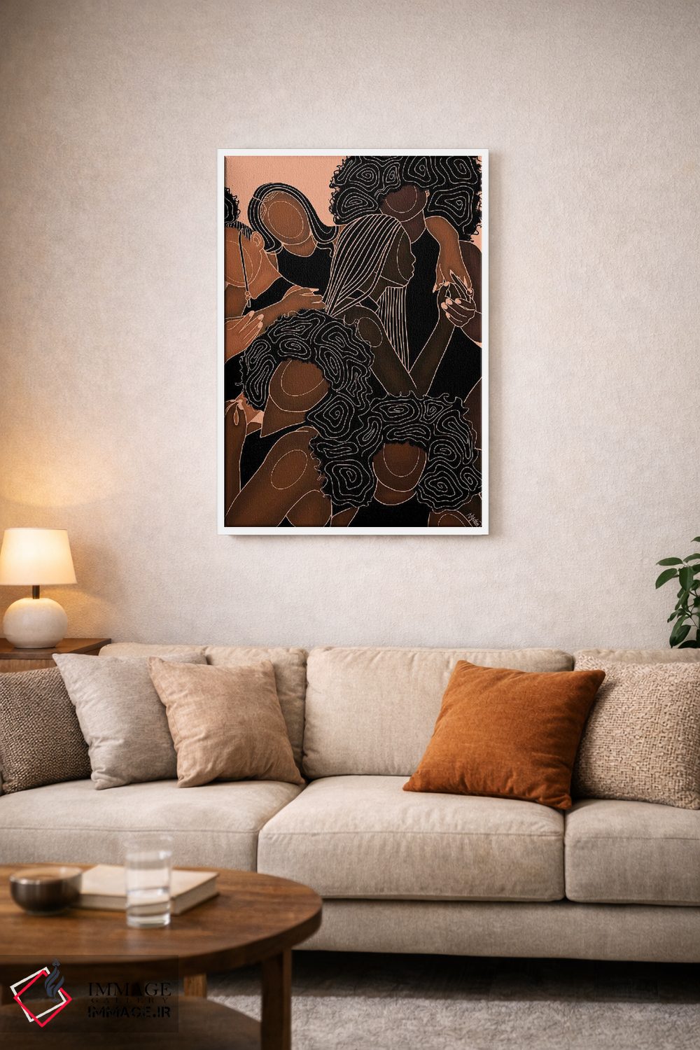 تابلو دکوراتیو خواهران ملانین اثر نیدیا دراز - D2W