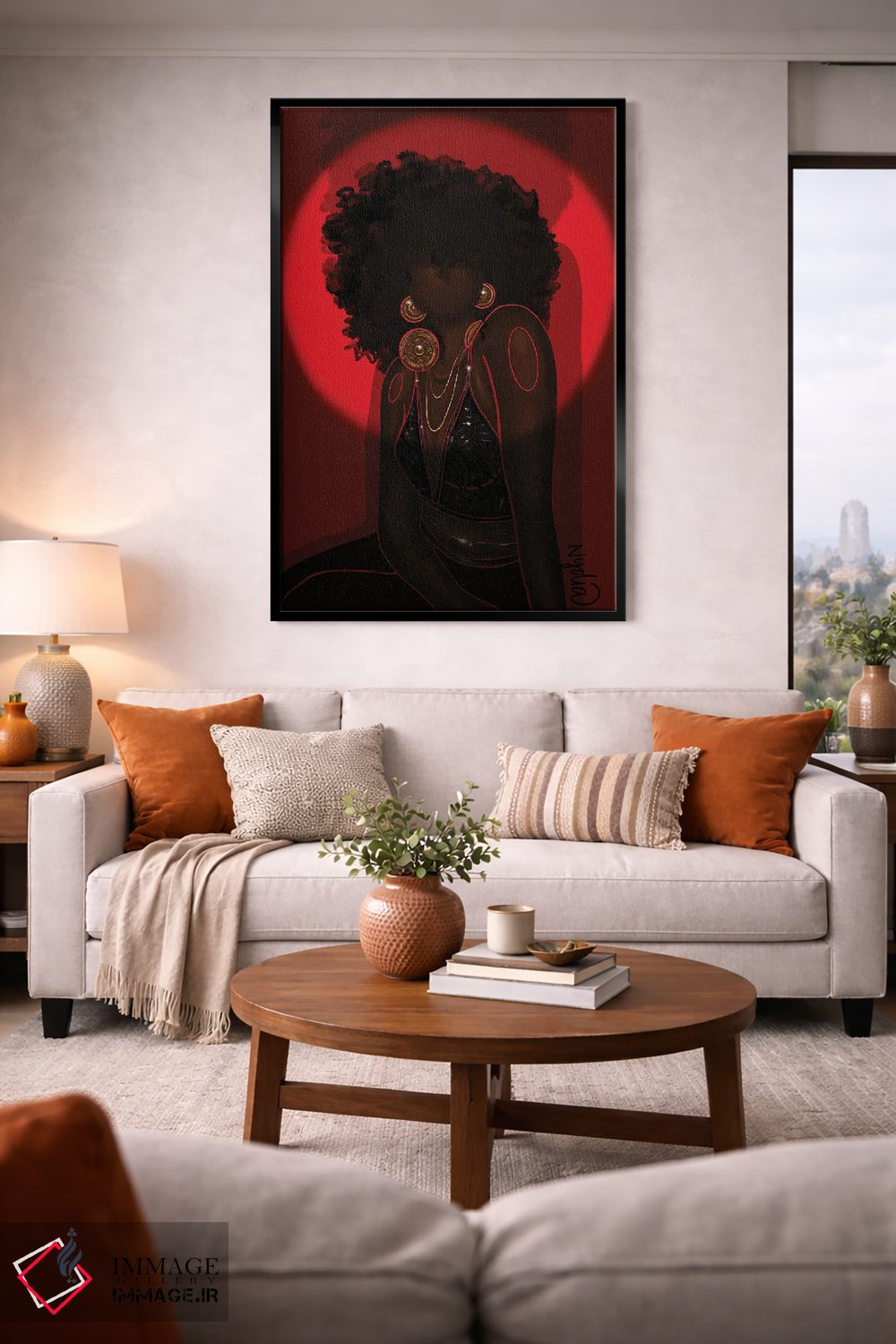 تابلو دکوراتیو نورافکن اثر نیدیا دراز - D1B