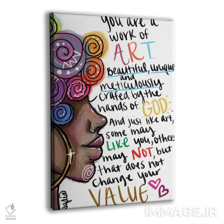 تابلو دکوراتیو تو شاهکاری اثر نیدیا دراز - نمای پرسپکتیو محصول