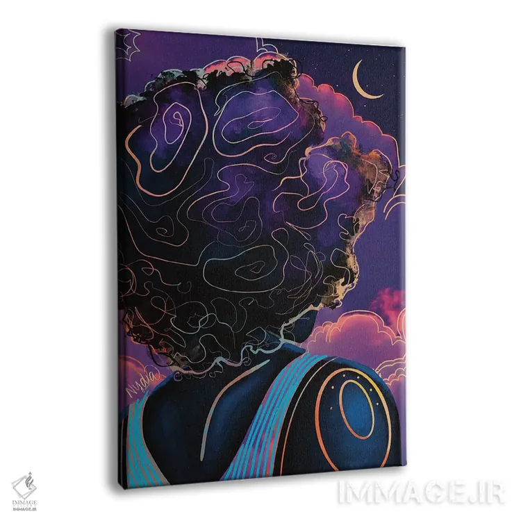 تابلو دکوراتیو "مرا به ماه ببر" اثر نیدیا دراز - نمای پرسپکتیو محصول