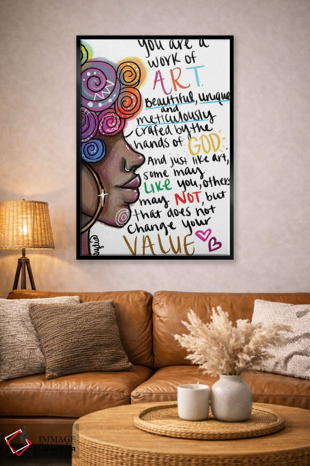 تابلو دکوراتیو تو شاهکاری اثر نیدیا دراز - D3B