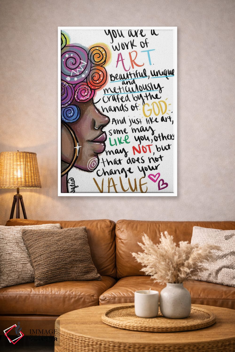 تابلو دکوراتیو تو شاهکاری اثر نیدیا دراز - D2W