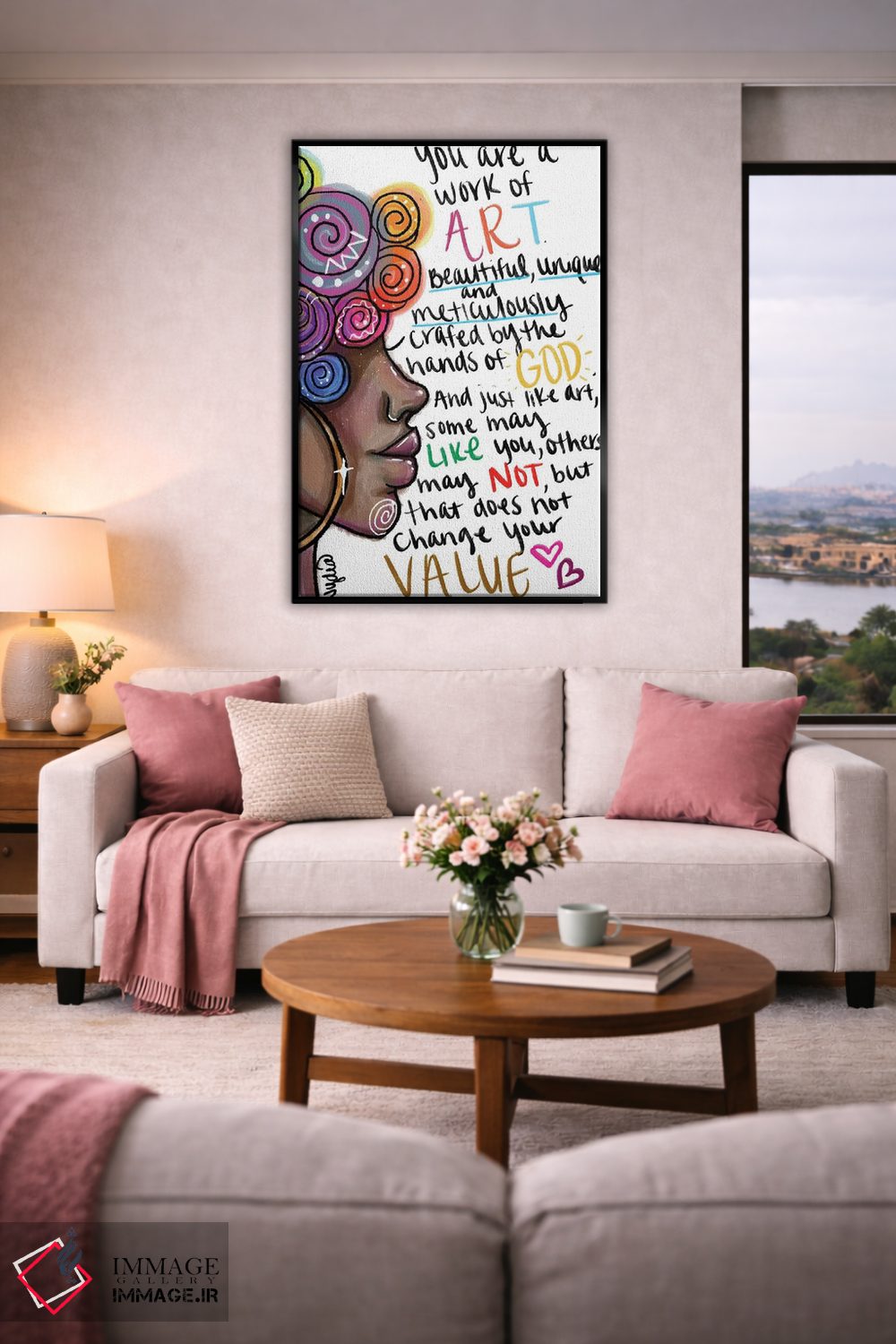 تابلو دکوراتیو تو شاهکاری اثر نیدیا دراز - D5B