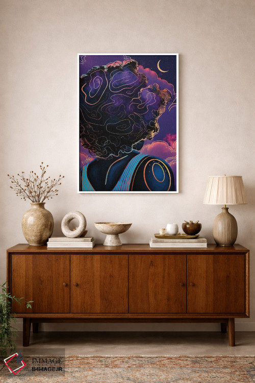 تابلو دکوراتیو "مرا به ماه ببر" اثر نیدیا دراز - D1W