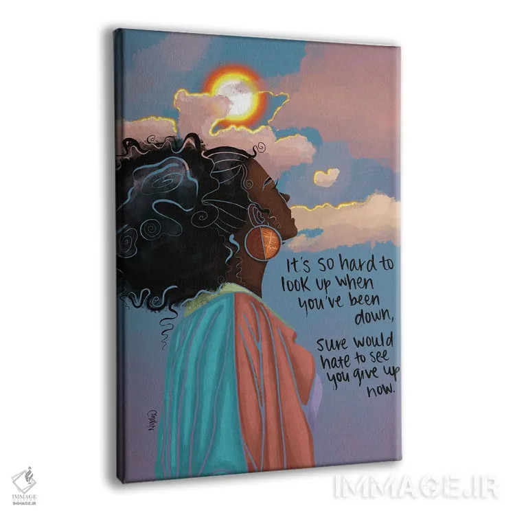 تابلو دکوراتیو "لبخند" اثر نیدیا دراز - نمای پرسپکتیو محصول