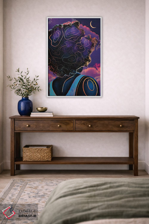 تابلو دکوراتیو "مرا به ماه ببر" اثر نیدیا دراز - D3W