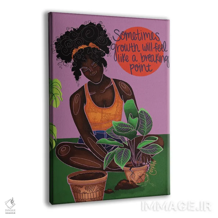 تابلو دکوراتیو "رشد" اثر نیدیا دراز - نمای پرسپکتیو محصول