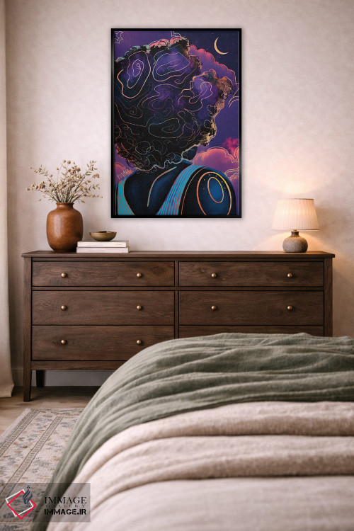 تابلو دکوراتیو "مرا به ماه ببر" اثر نیدیا دراز - D4B