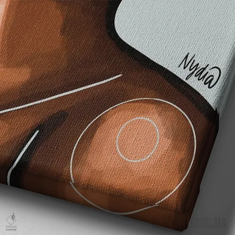 تابلو دکوراتیو "خدا گفت مال من است" اثر نیدیا دراز - نمای نزدیک بافت بوم