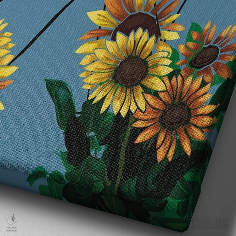 تابلو دکوراتیو "در ذهنت" اثر نیدیا دراز - نمای نزدیک بافت بوم