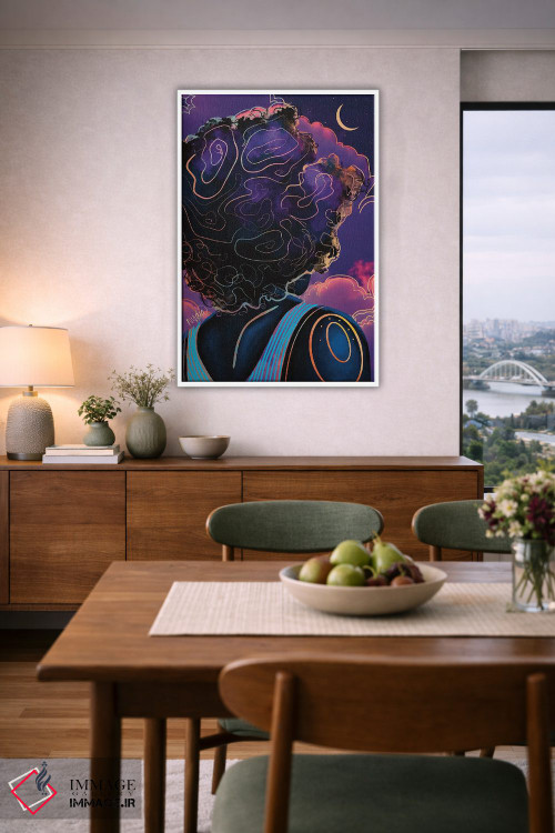 تابلو دکوراتیو "مرا به ماه ببر" اثر نیدیا دراز - D6W