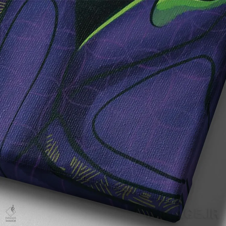 تابلو دکوراتیو "درخشش" اثر نیدیا دراز - نمای نزدیک بافت بوم