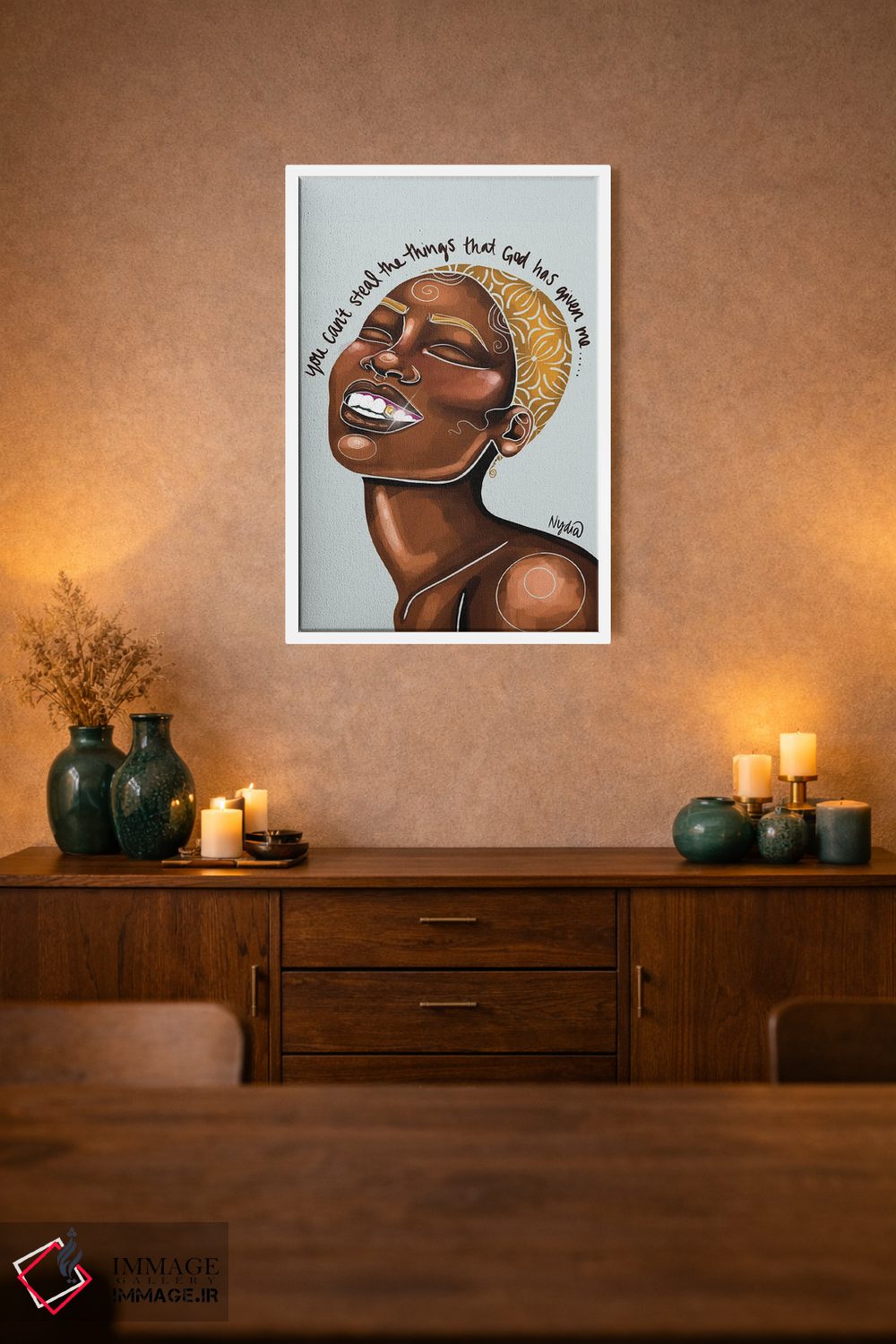 تابلو دکوراتیو "خدا گفت مال من است" اثر نیدیا دراز - D1W