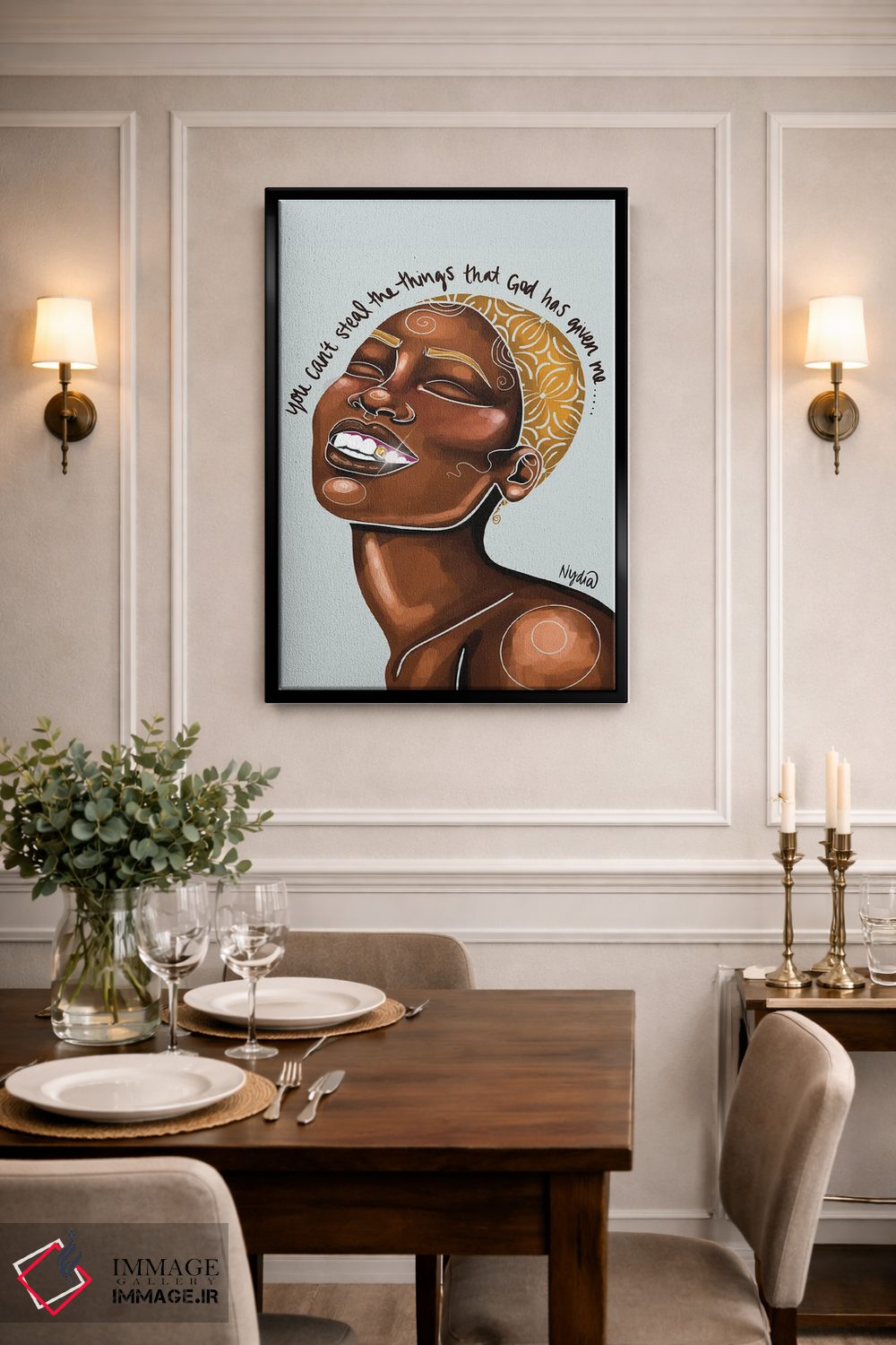 تابلو دکوراتیو "خدا گفت مال من است" اثر نیدیا دراز - D3B