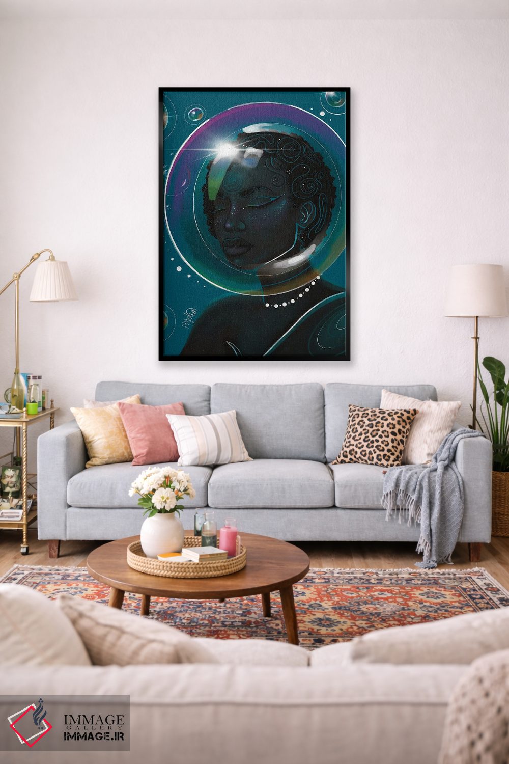 تابلو دکوراتیو "حباب ها" اثر نیدیا دراز - D1B