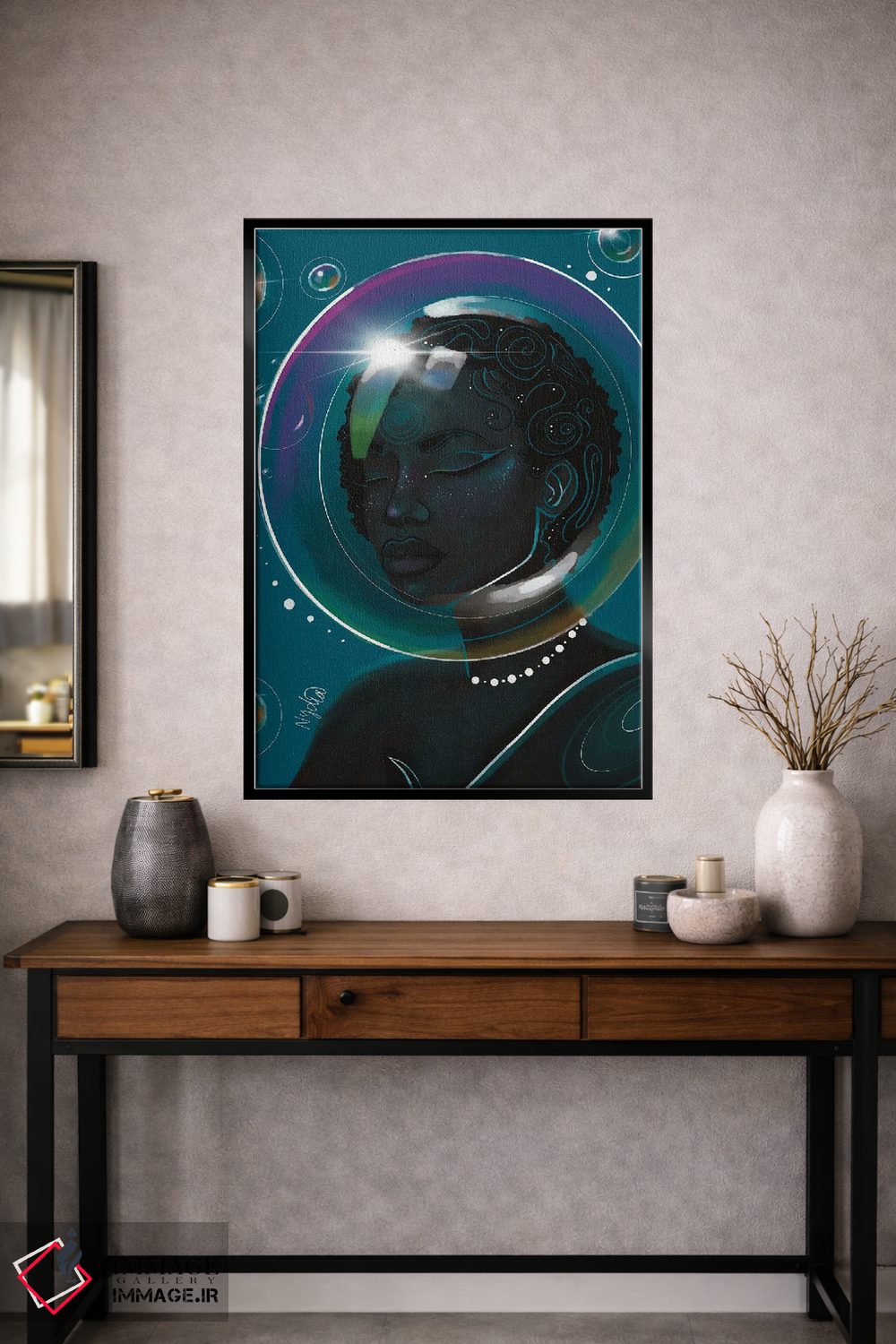 تابلو دکوراتیو "حباب ها" اثر نیدیا دراز - D2B