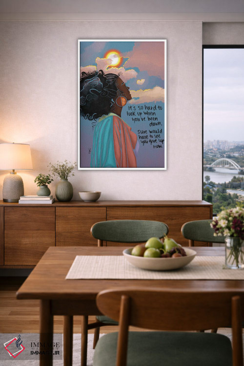 تابلو دکوراتیو "لبخند" اثر نیدیا دراز - D6W