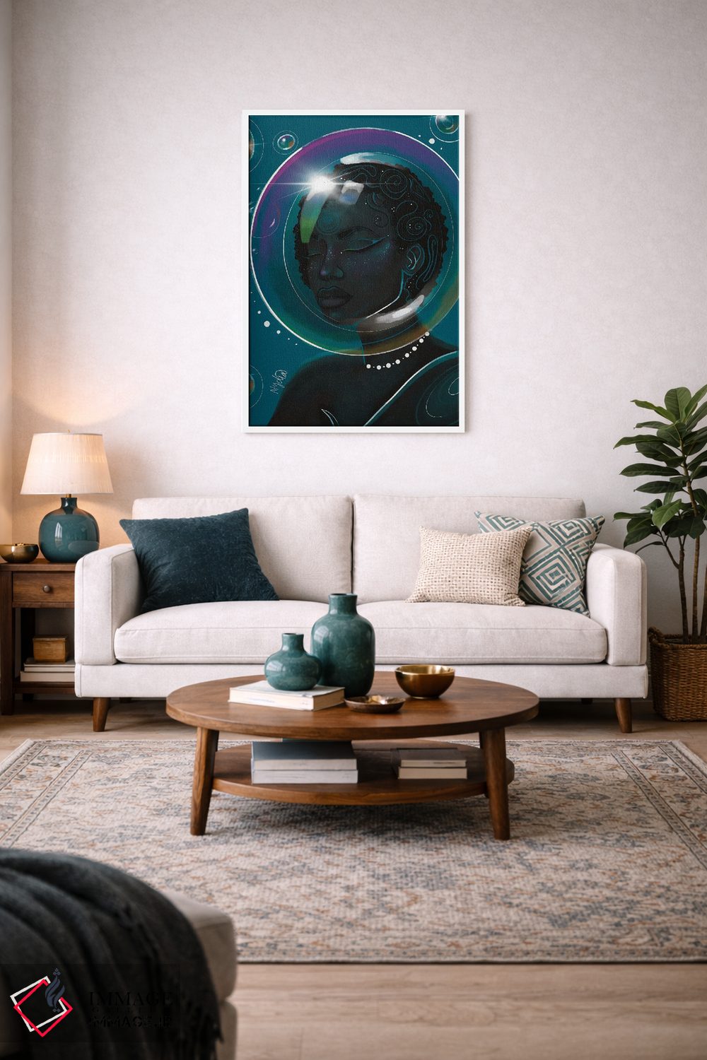 تابلو دکوراتیو "حباب ها" اثر نیدیا دراز - D4W