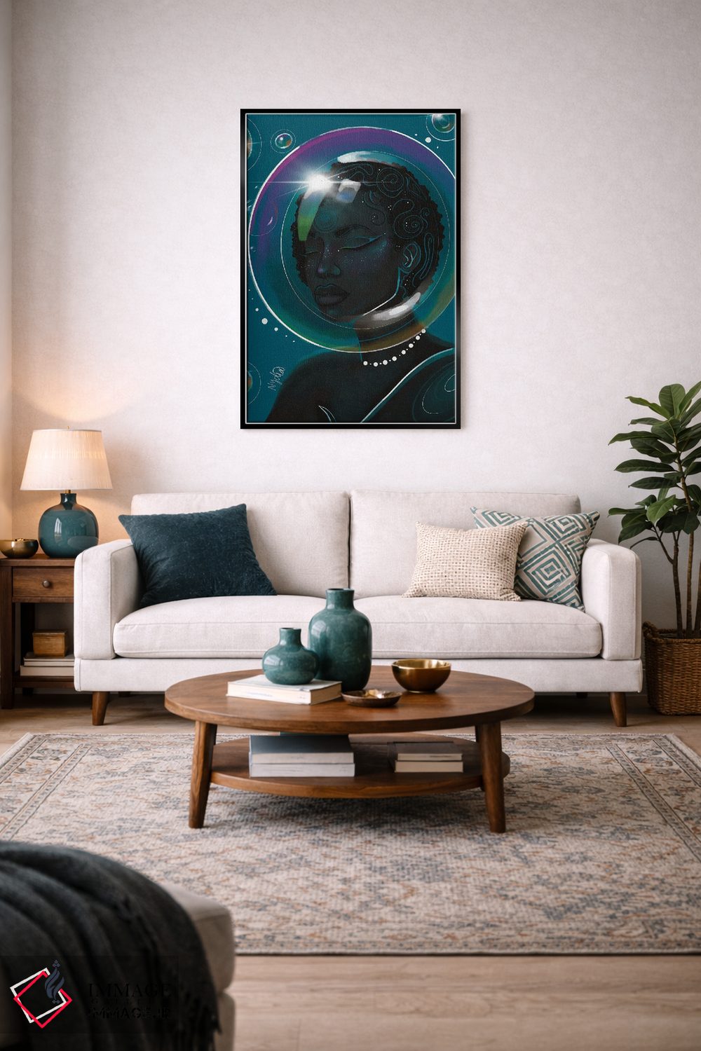 تابلو دکوراتیو "حباب ها" اثر نیدیا دراز - D5B