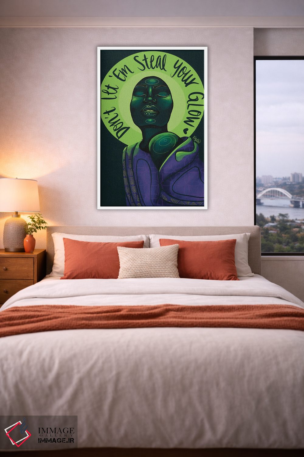 تابلو دکوراتیو "درخشش" اثر نیدیا دراز - D3W