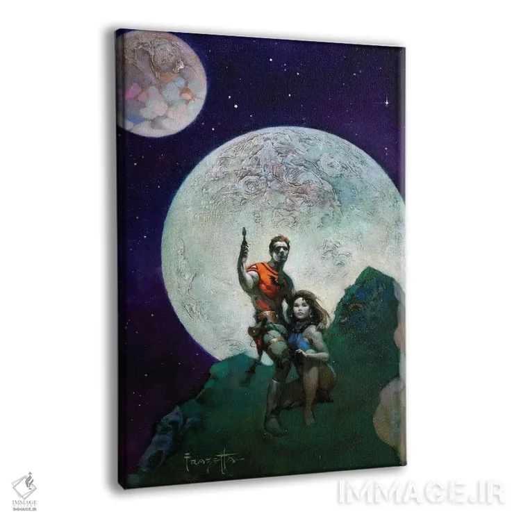 تابلو دکوراتیو "سیاره خطرناک" اثر فرانک فرزتا - نمای پرسپکتیو محصول