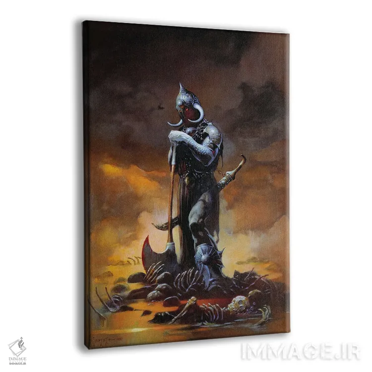 تابلو دکوراتیو "دلال مرگ ۳ O" اثر فرانک فرزتا - نمای پرسپکتیو محصول