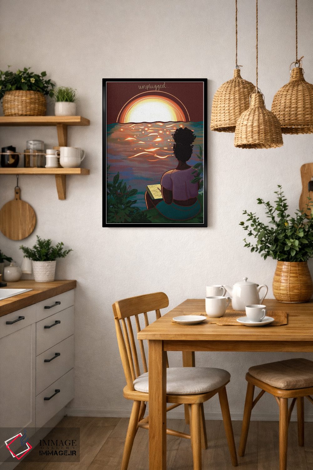 تابلو دکوراتیو "غیرفعال/بدون اتصال " اثر نیدیا دراز - D6B