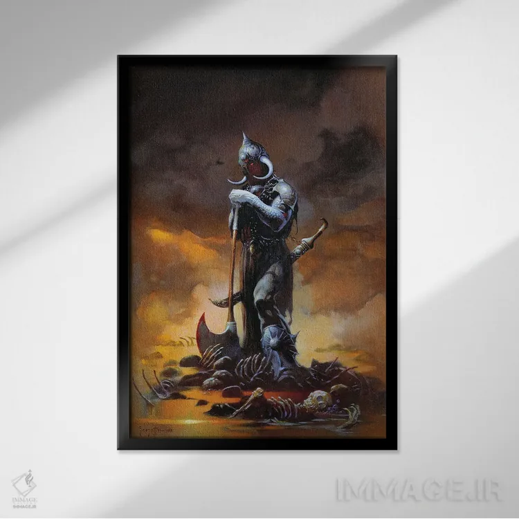 تابلو دکوراتیو "دلال مرگ ۳ O" اثر فرانک فرزتا - نمای قابدار مشکی