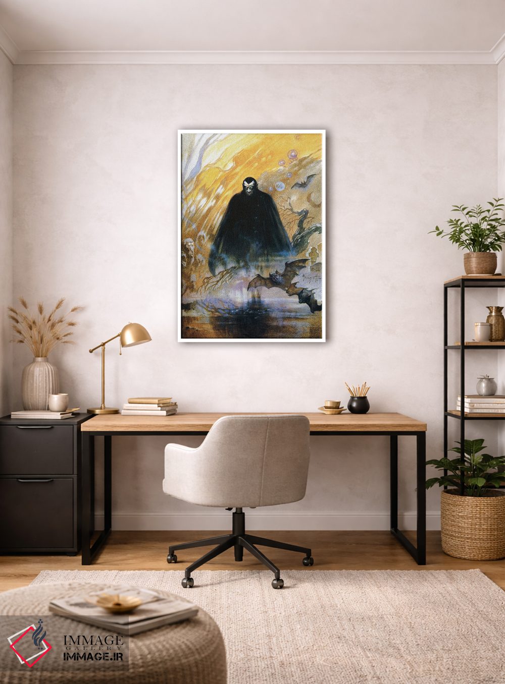 تابلو دکوراتیو "کنت دراکولا" اثر فرانک فرزتا - D2W