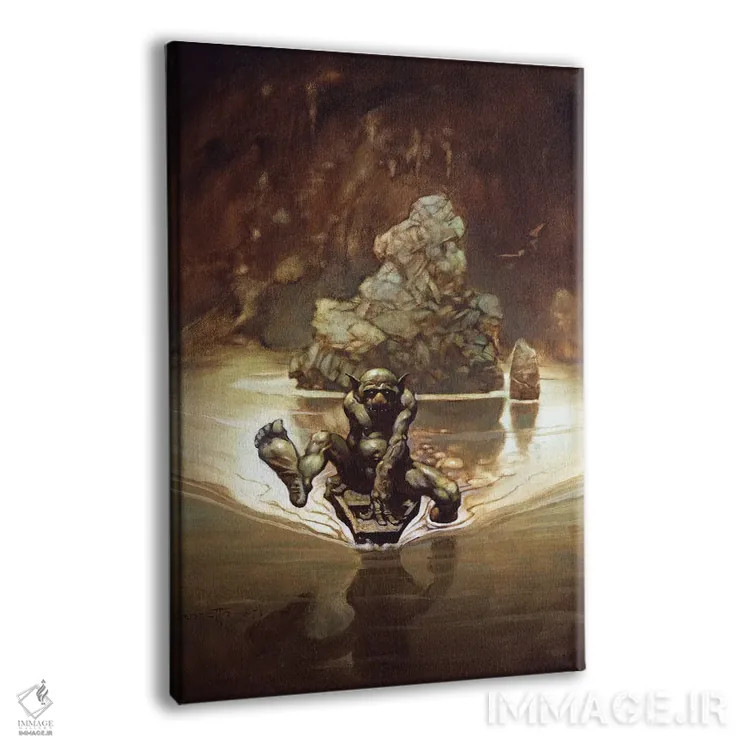 تابلو دکوراتیو "گالوم ۲ " اثر فرانک فرزتا - نمای پرسپکتیو محصول