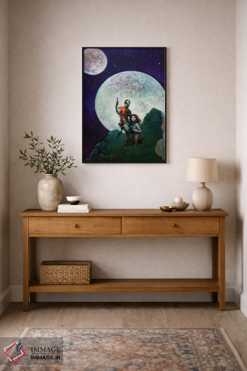 تابلو دکوراتیو "سیاره خطرناک" اثر فرانک فرزتا - D1B