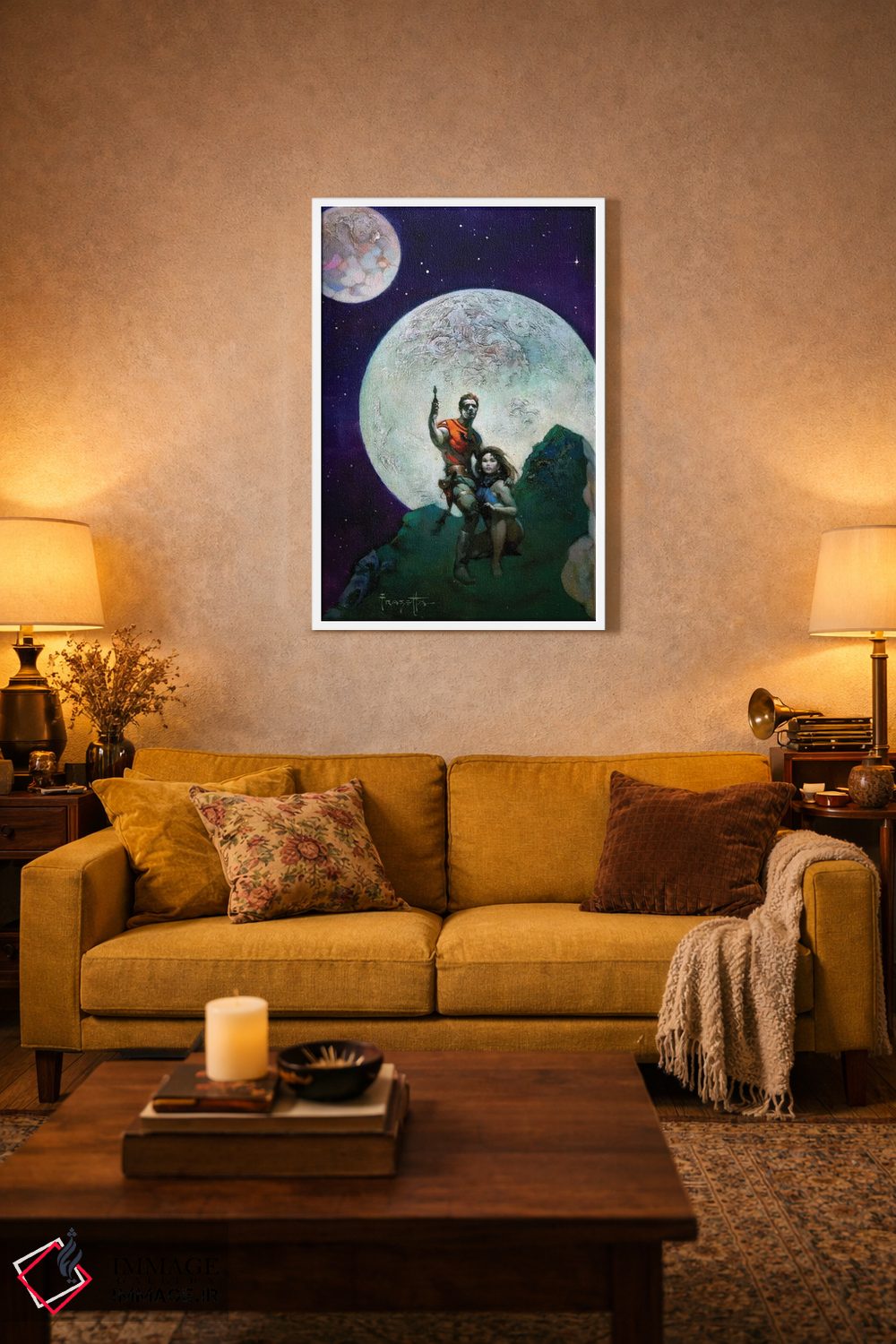 تابلو دکوراتیو "سیاره خطرناک" اثر فرانک فرزتا - D2W